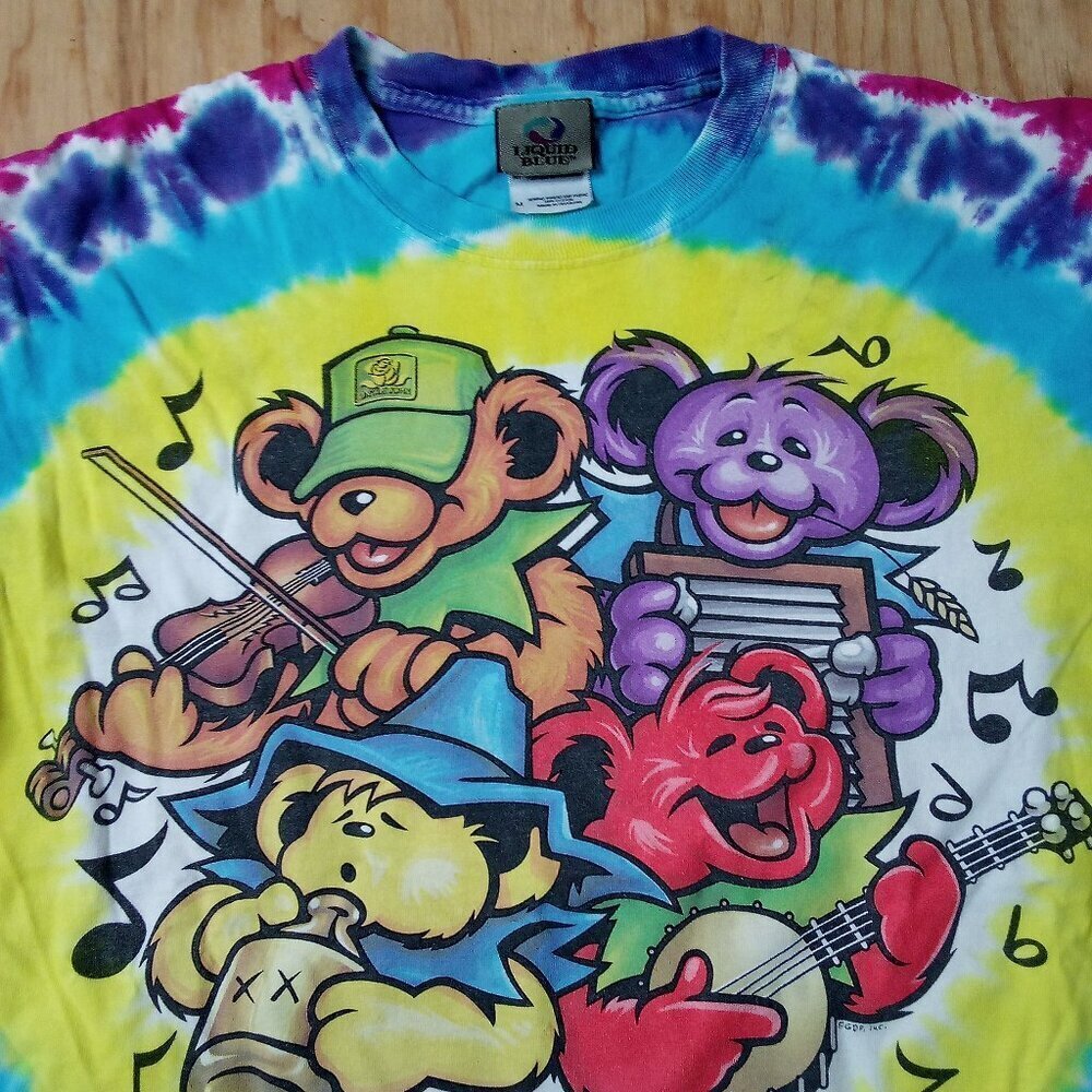Vintage Y2K Liquid Blue Grateful Dead Big River Jamboree T-Shirt